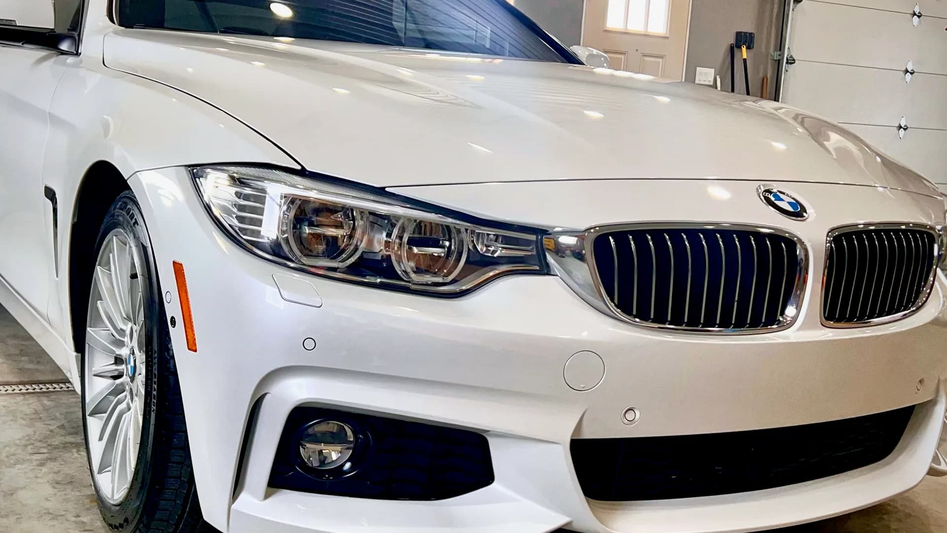 Luxury sedan exterior detail